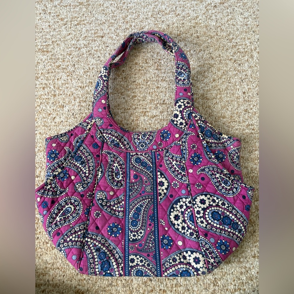 Paisley Quilted Tote Bag